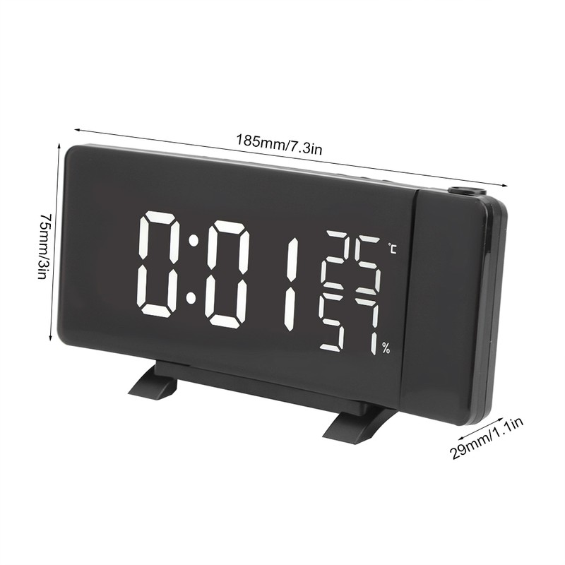 Innovative USB Digital Projection Alarm Clock Thermometer Hygrometer for Home