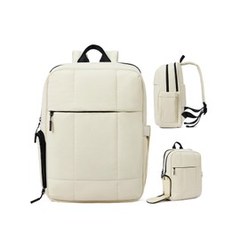 CLUCI Lightweight Travel Backpack Carry on Flight Approved, Puffy Gym Backpack with Shoe Compartment, Personal Item Travel Bag, 15.6 inch Laptop Backpack for Weekender Business