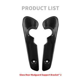 HDBUBALUS Gloss Black Short Rear Fender Support Bracket Covers For Harley 04-22 Sportster
