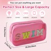 TRIP TIGER Women Nylon Transparent PVC Makeup Bag with Sewing