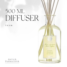 Antica Farmacista Home Ambiance Diffuser, Lemon, Verbena and Cedar,16.9 Fl Oz
