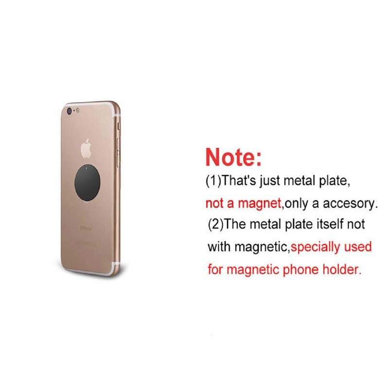 BGJRBY Mount Metal Plate（12Pack） for Magnetic Car Mount Phone Holder
