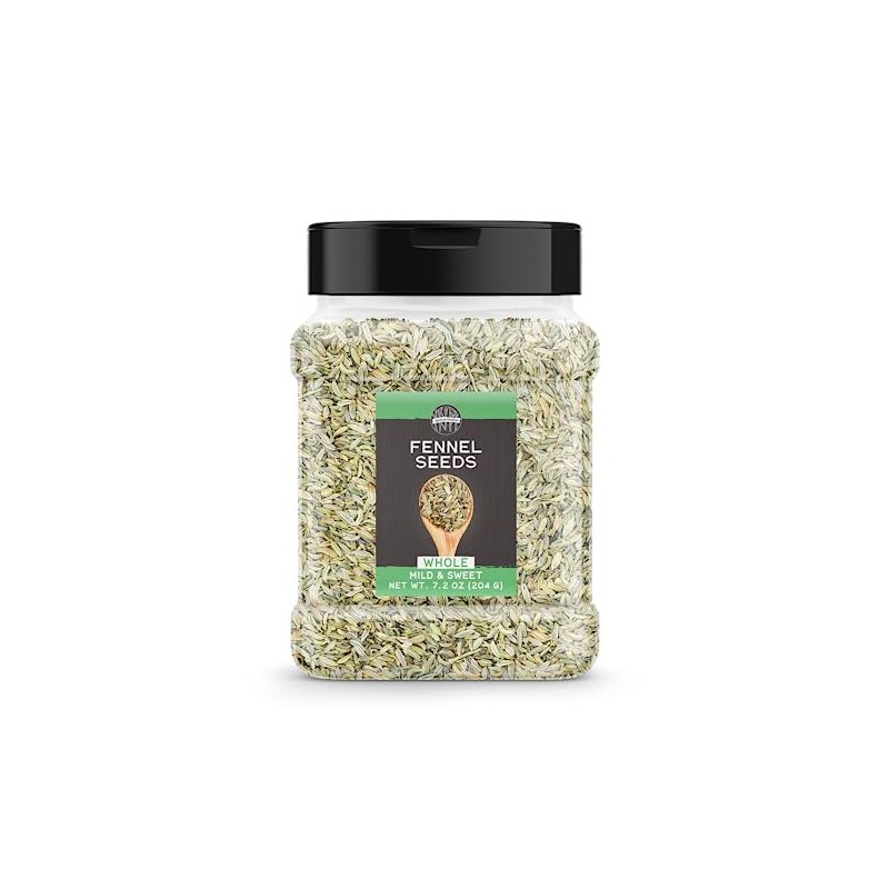 Birch & Meadow Fennel Seeds, 7.2 oz, Whole Seeds, Mild