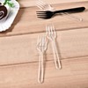 100pcs Clear Plastic Forks
