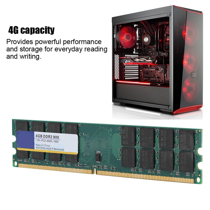 Xiede 800MHZ 4G 240pin RAM Memory Designed for DDR2 PC2-6400