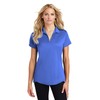 Ladies Heathered Moisture Wicking Golf Polo-S-True Royal