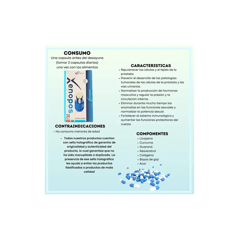 Xenopos - 24 Capsulas ( Original ) 2 Pack