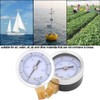 Low Pressure Gauge, 0-30psi 0-2bar Mini Dial Hydraulic Pressure Gauge,