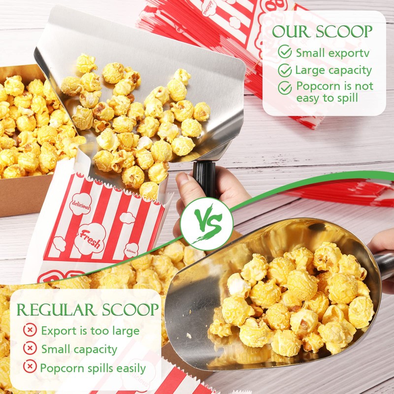 202 Pcs Popcorn Machine Supplies Set, Kernel Sifting Speed Scoop,