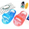 Comfort Foot Wash & Exfoliating Slipper Brush Foot Wash Pink 1pc