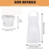 LxcshLjx 2 Pcs Chef Apron Hat Set, Adjustable Bib Chef