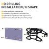 RERPRO Flip-Up Front License Plate Frame Bracket Holder for 10"