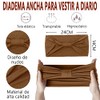 6 diademas anchas BAGOTT en 6 colores con material reversible
