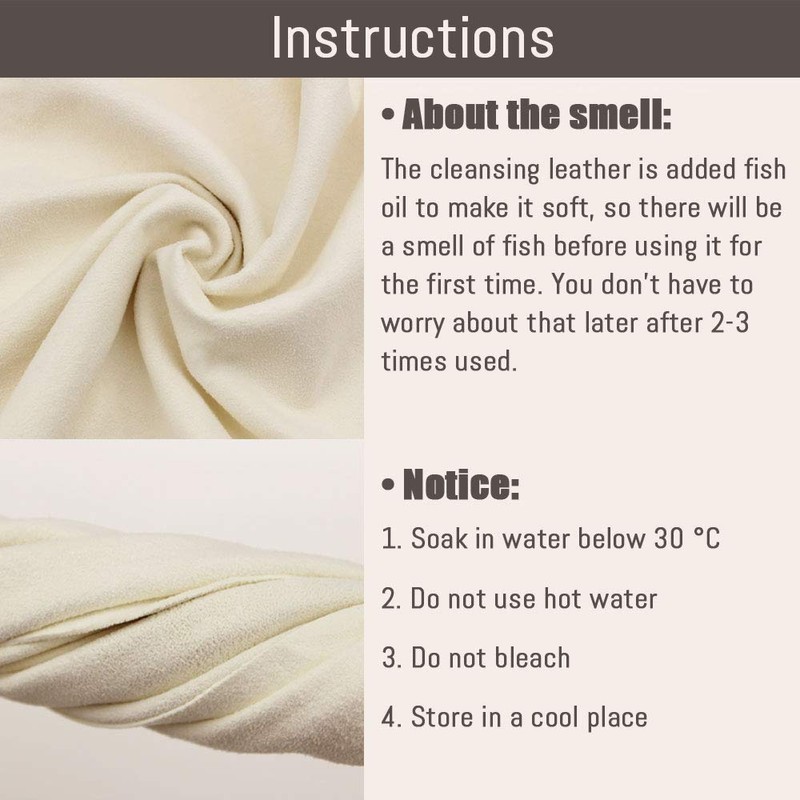 Chamois Cloth for Car - 35'' x 23.6'' (5.7 sq