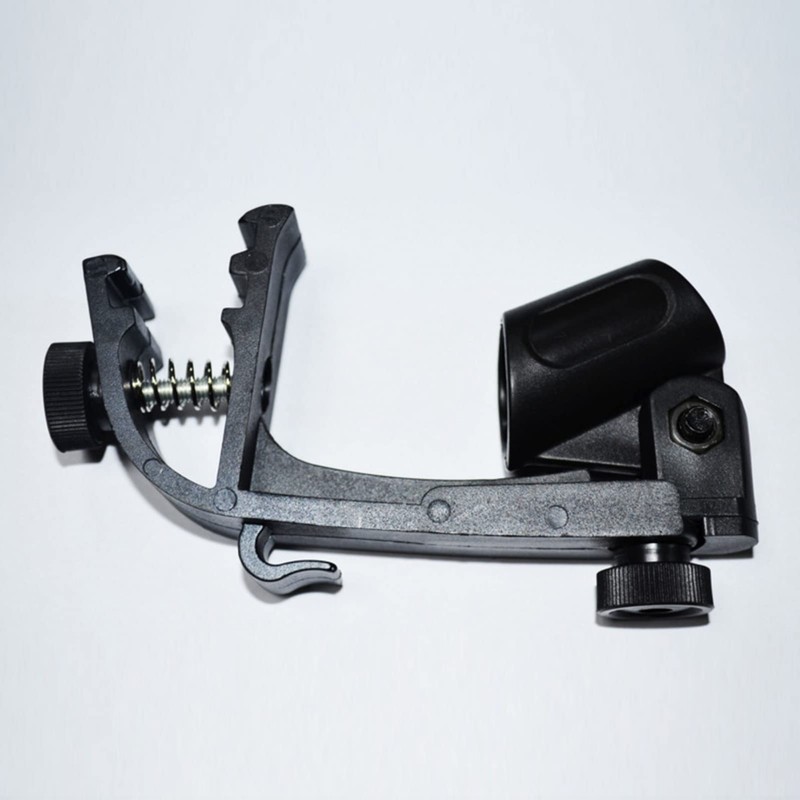 RiToEasysports Drum Microphone Clip, 1 Pair Rim Microphone Stand Mount