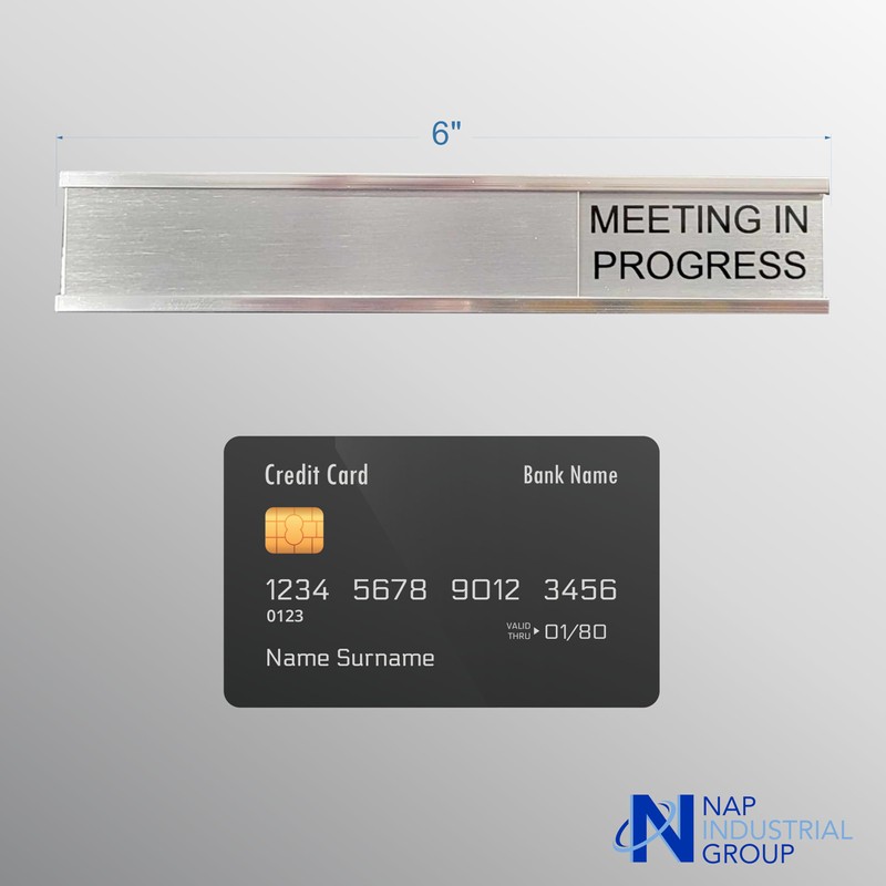 Training Room Slider Sign (Red/Green, 6" x 1")