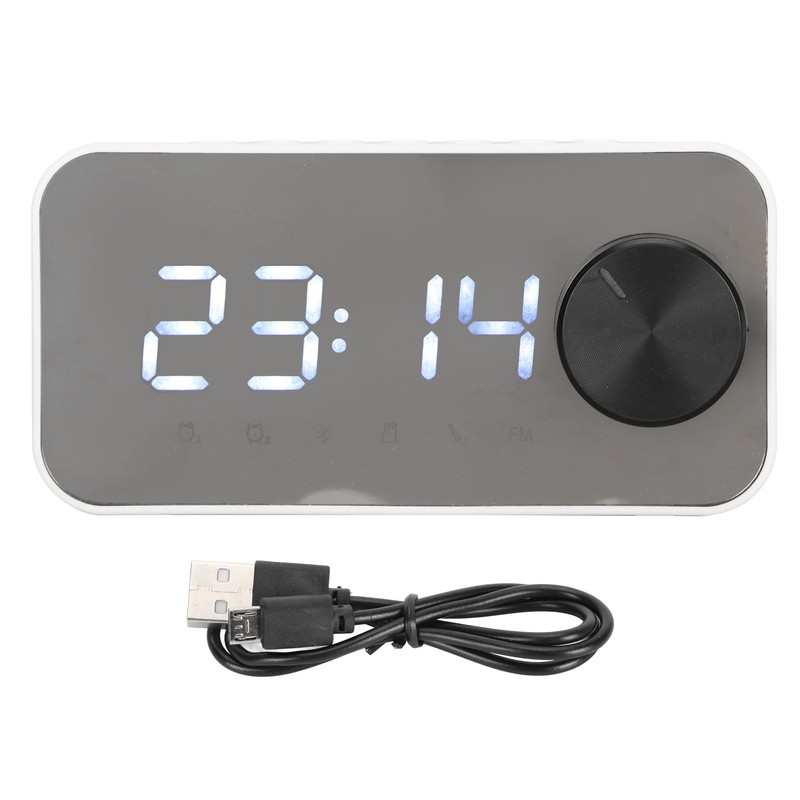 Wireless Bluetooth Speaker Multifunction Noise Cancelling Temperature Display Voice Broadcast