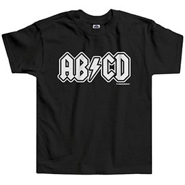 Threadrock Little Boys' ABCD Infant T-Shirt 12M Black
