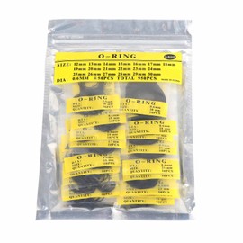 Gsycle Watch Seal, 950 Pieces O-Rings Watch Seal Rubber O-Rings Seals Washers O-Rings Rubber Watch Replacement Parts (0.6 mm)