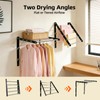 Gecauoea Wall Mounted Drying Rack, Pre-Install Adjustable Width 13-23 Inch,