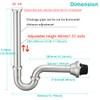 Brass P Trap U-Shape 1 1/4 inch Sink Drain Pipe