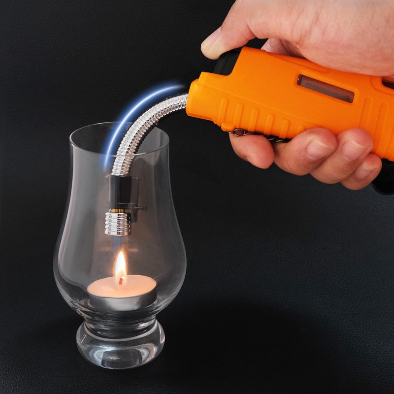 Laffizz 2 Pack Torch Lighter for Outdoor Refillable Butane Jet