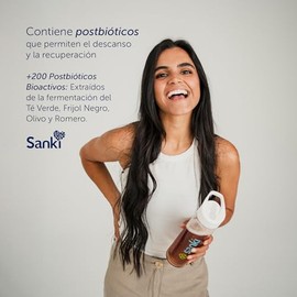 Kronuit Sanki - Suplemento Alimenticio con Postbióticos de Romero y Té Verde, Termogénico, 27 Sobres, sabor Frutos Rojos, Gluten Free