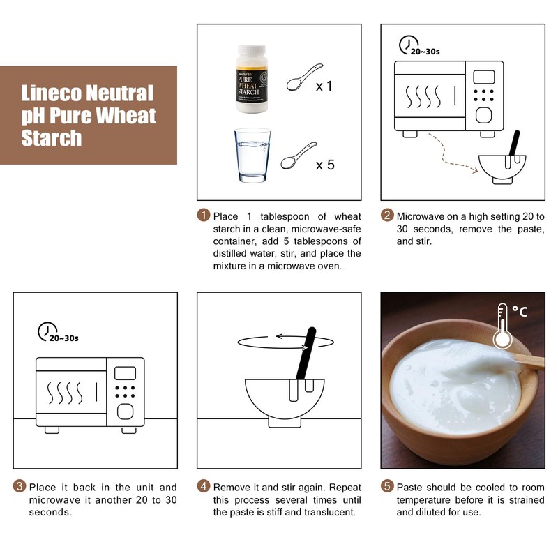 Lineco, Neutral pH Pure Wheat Starch Adhesive (8oz)