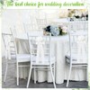 24 Set Wedding Aisle Decorations for Ceremony Chairs with Ribbon