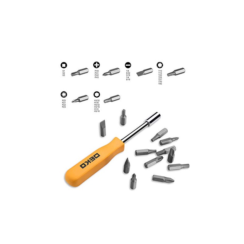 DEKOPRO 65 Pieces Tool Set General Household Hand Tool Kit
