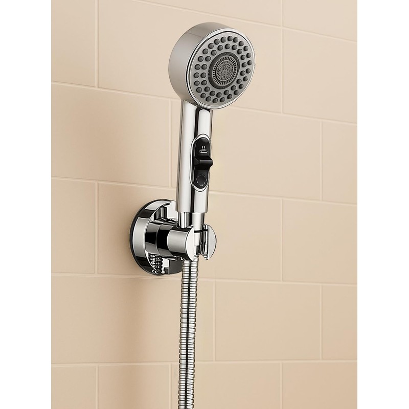 V-Frankness Shower Holder with Suction Cup, Removable No-Drill Wall Mount,