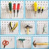 koundeneko Perforated Board Hooks, Set of 50, Punching Board Hooks,