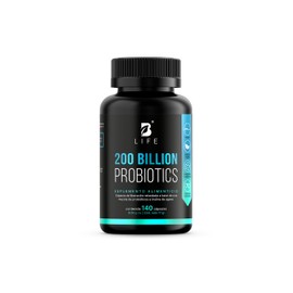 B Life Probióticos 200 Billones con 140 cápsulas | 11 Cepas con Inulina de Agave | Tecnología DRcaps | 200 Billion Probiotics.