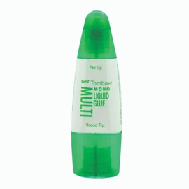 Tombow 62191 MONO Multi Liquid Glue, 0.88 Ounce, 1-Pack. Multi-Purpose Glue with Dual Tip Dispenser for Precise to Full Coverage Application