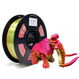 3Dimsfila PLA 3D Printing Filament 1.75mm, Kaleido Rainbow,Multi Color,Net Weight 1kg(2.2lbs)