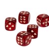 WeLoveDice - Dice Silk Red with White Hearts - Made
