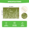 Artoid Mode Antique Herbs and Wild Flowers Spring Placemats Set