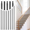 30 Pack 44'' Wrought Iron Balusters, Hollow Straight Bar Metal