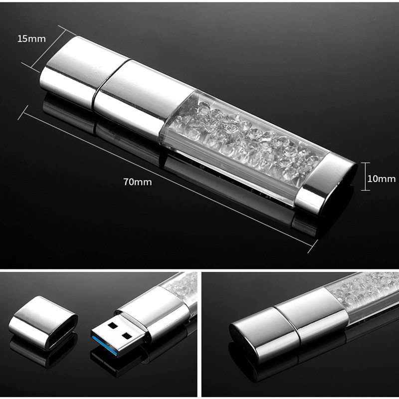 FeliSun Kristall USB-Flash-Laufwerk USB 3.0 Flash Drive Speicherstick USB Externer