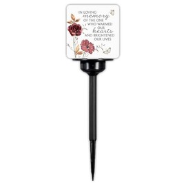 The Bridge Collection in Loving Memory Memorial Garden Stake - LED Solar Garden Light- Sympathy Gift for Loss of Loved One