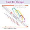 Zebra Pen Mildliner Dual-Tip Highlighter Marker Set, Broad and Fine
