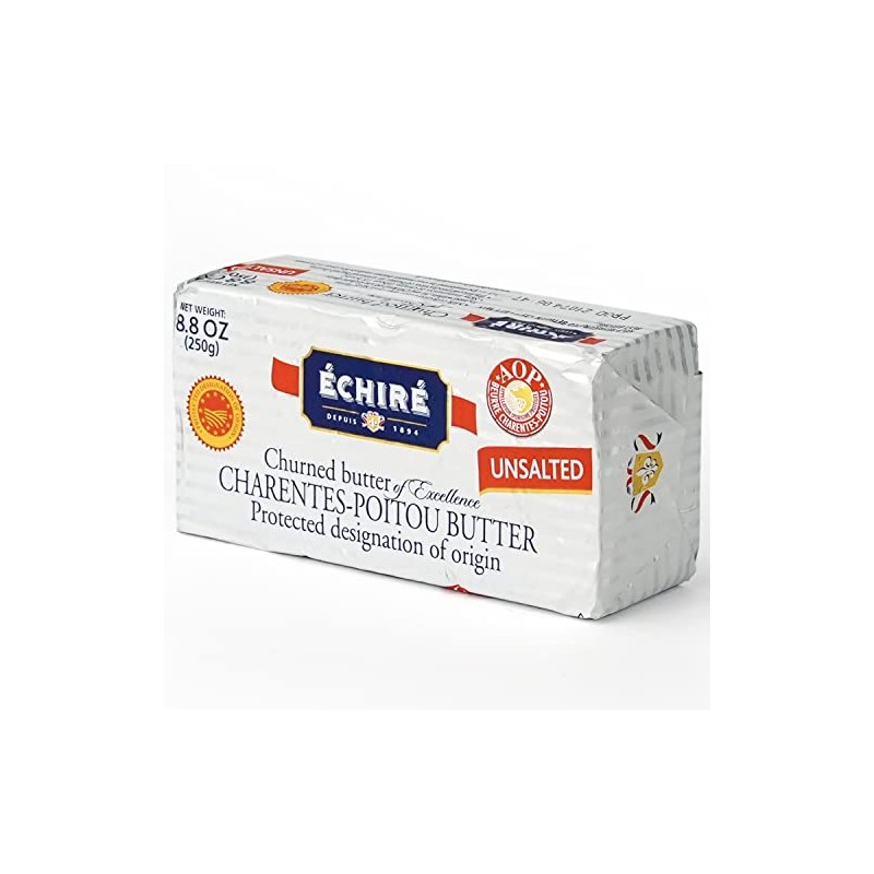Echire AOC French Unsalted Butter Bar - 8.8 oz /