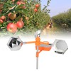 White Solar Sound Light Bird Repeller 360° Rotating Solar Bird