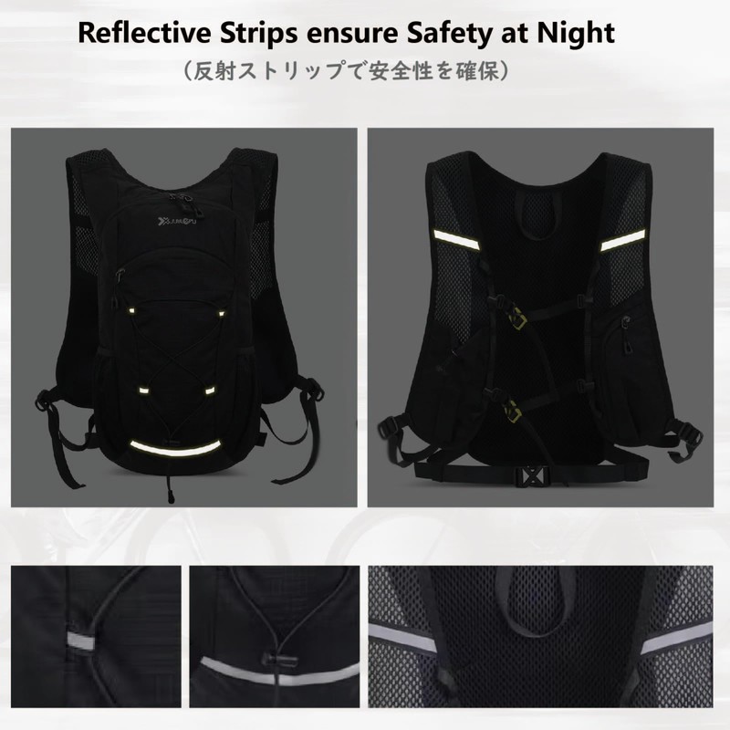 JEELAD Hydration Backpack 18L Hiking Backpack with 2L Water Bladder