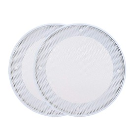 Garsent Speaker Grills, Pack of 2 4 Inch Speaker Protective Cover Decoration Mesh Cover (White)