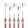 Peakelect Silicone Multimeter Test Leads Kit 25PCS with Replaceable Gold-Plated
