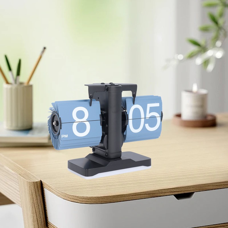 Auto Flip Clock Stylish Look Quiet Operation Adjustable Brightness Flip