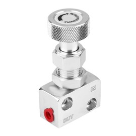 Aramox Brake control, brake proportional valve, brake shut-off valve, pressure regulator, universal motorsport (silver).