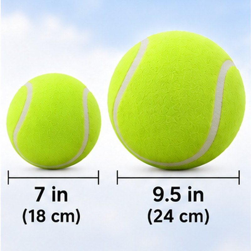 Giant Inflatable Tennis Ball for Dogs – 7 & 9.5