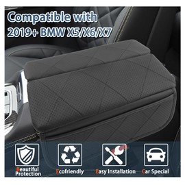 Ruiya X5/X6/X7 Armrest Cover,for X5/X6/X7 Accessories Center Console Cover Comfy Thicken Armrest Lid Cover Compatible with (2019~2025) X5 G05/(2020~2025) X6 G06/(2019~2025) X7 G07